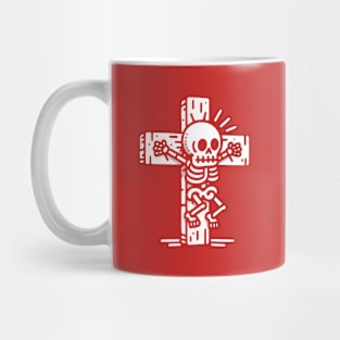 Funny Jesus Skeleton Design Mug